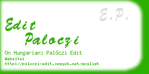 edit paloczi business card